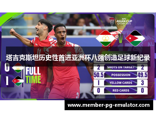 塔吉克斯坦历史性首进亚洲杯八强创造足球新纪录